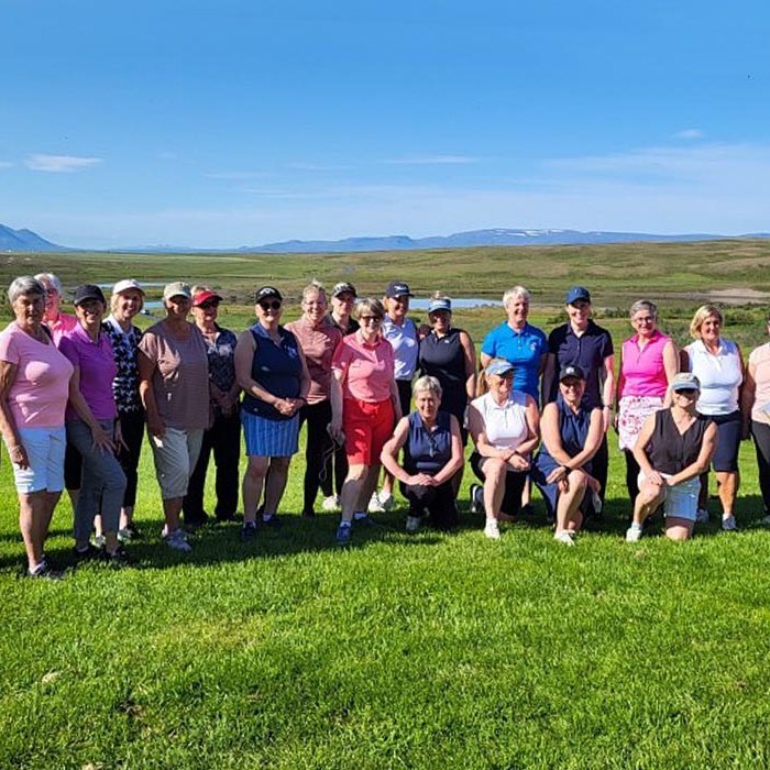 Keppendur á mótinu. MYND AF FB-SÍÐU GOLFKLÚBBSINS ÓSS
