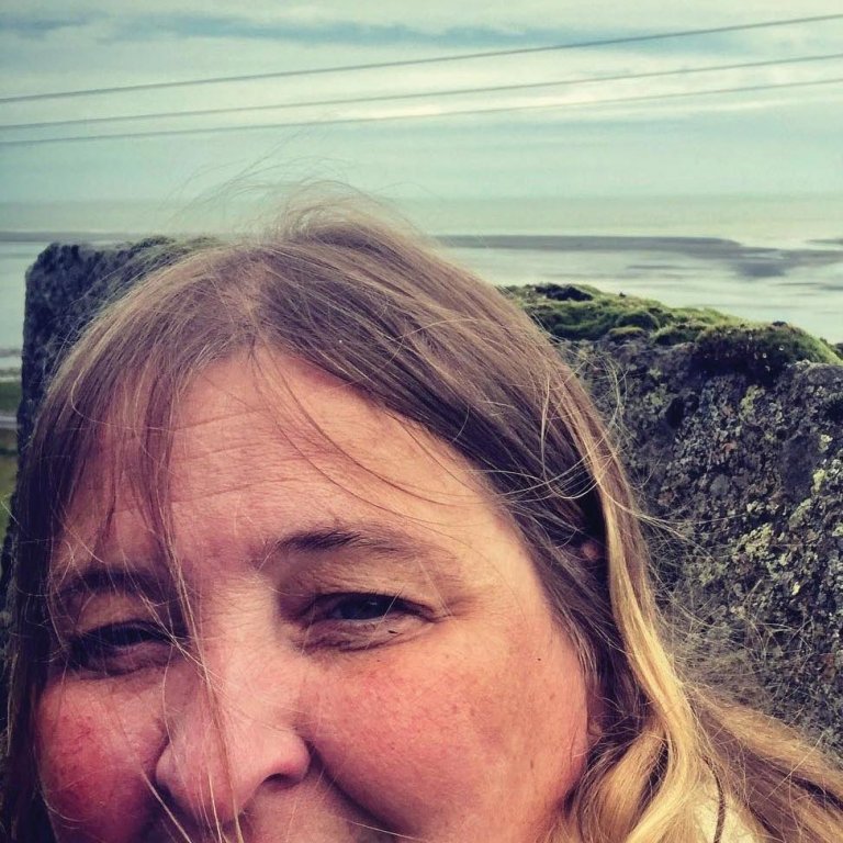 Móheiður á slóðum Einars Braga og Þórbergs Þórðarsonar í Suðursveit. AÐSEND MYND