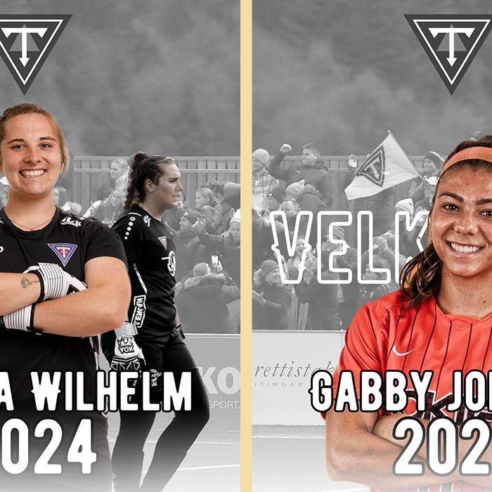 Monica Wilhelm og Gabby Johnson eru klárar í slaginn.