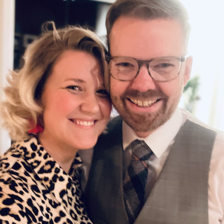 Morgan og Elvar kampakát. AÐSEND MYND