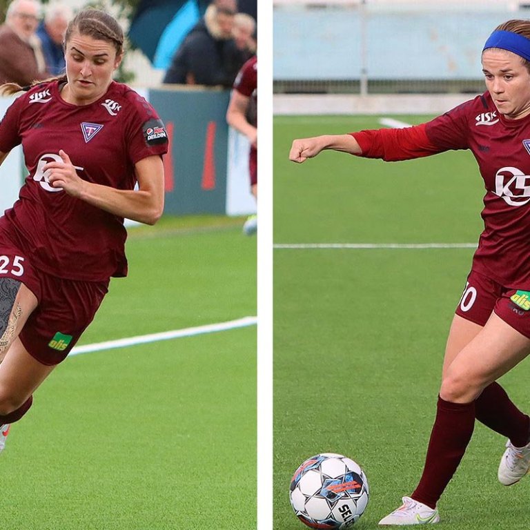 Murr og Hannah áttu skínandi leiki fyrir lið Tindastóls í sumar: MYNDIR: ÓAB