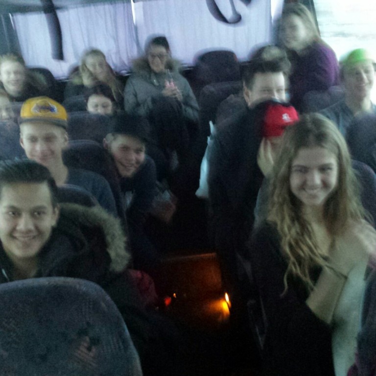 Myndbönd frá Staðará - FNV nemar biðu 12 tíma í rútu