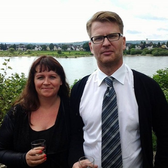 Matgæðingarnir Sigríður og Friðrik Þór.