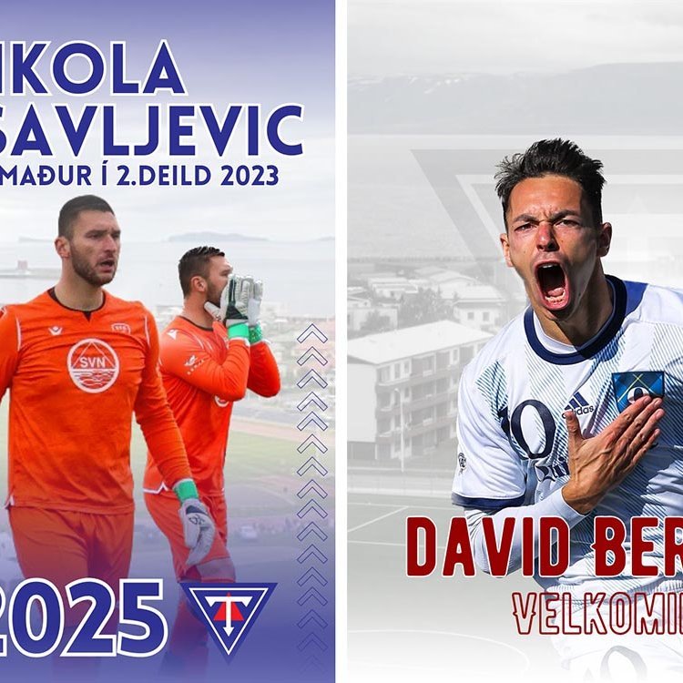 Nikola og David eru nýir leikmenn Stólanna. SAMSETT MYND