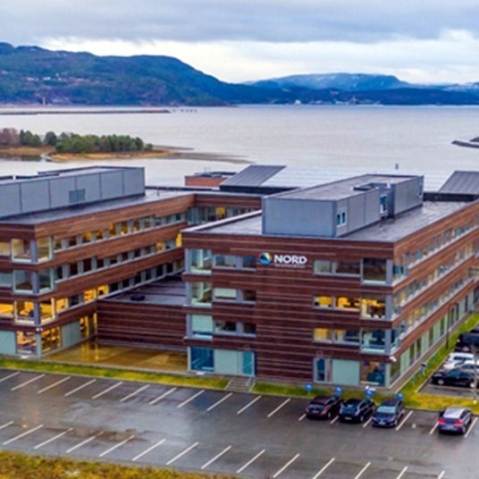 Nord háskólinn, háskólasvæðið, í Stjørdal nærri Þrándheimi. Mynd af kynningarblaði fyrirlesara skólans.