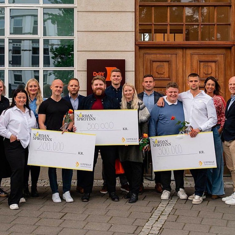 Frá verðlaunaafhendingu Norðursprotans. MYND AF SSNV.IS