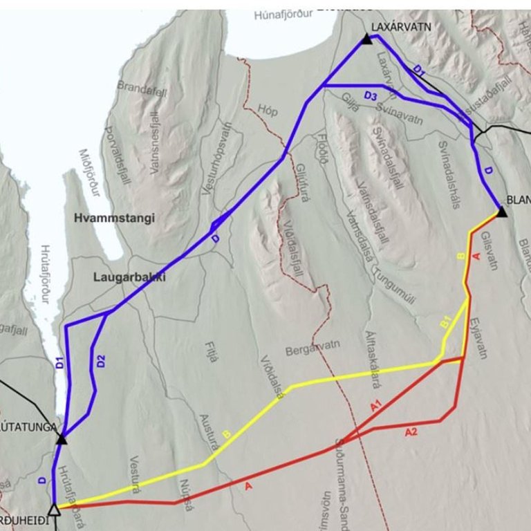 Holtavörðuheiðarlína 3. MYND: skipulag.is