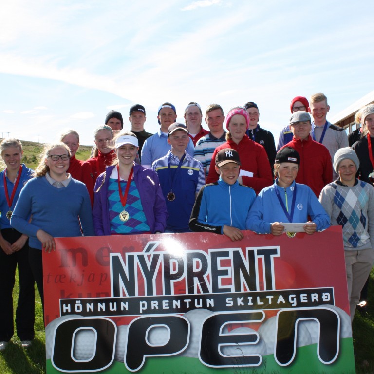 Frá Nýprent open mótinu á Hlíðarendavelli á Sauðárkróki. Mynd/Hjörtur Geirmundsson.