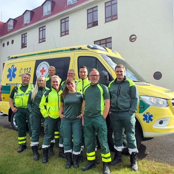 Nýr og glæsilegur sjúkrabíll HSN á Blönduósi