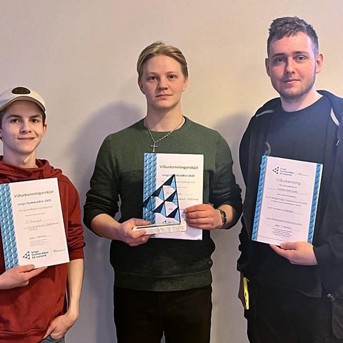 Finnur, Heiðar Birkir og Haraldur Holti. MYND AF VEF FNV