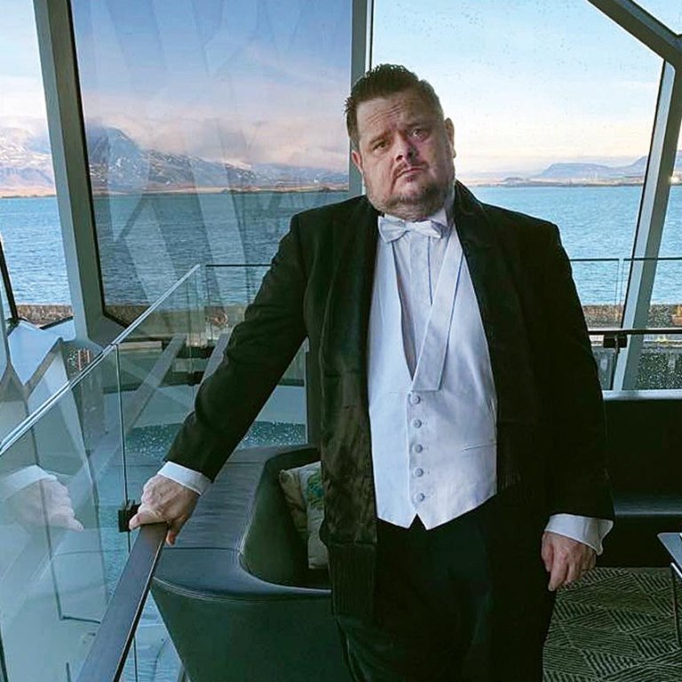 Ólafur tilbúinn í slaginn í Hörpu. MYND AÐSEND