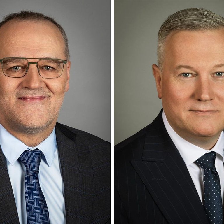 Ólafur Adolfsson og Jens Garðar Helgason, þingmenn Sjálfstæðisflokksins í Norðvestur- og Norðausturkjördæmi. MYNDIR: ALÞINGI.IS