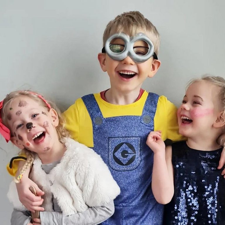 Fjör heima á öskudaginn. MYNDIR FRÁ ERNU OG GESTI OG SOFFÍU