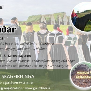 Dagskrá júnímánaðar í Glaumbæ