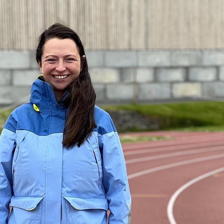 Pálína á vellinum. MYND AÐSEND