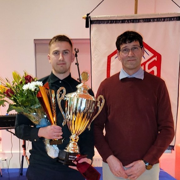 Pétur Rúnar Birgisson, íþróttamaður Skagafjarðar, ásamt Gunnari Þór Gestssyni, formanni UMSS. Myndir: PF.