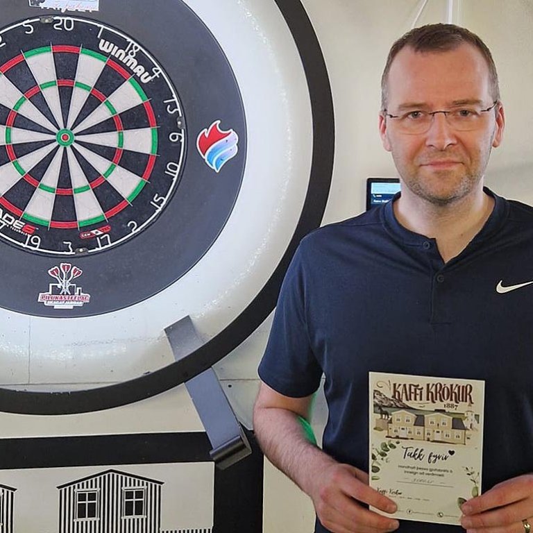 Arnar Már sigraði í fimmtu umferð Kaffi Króks mótaröðinni. MYND AF SÍÐU PÍSK