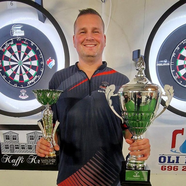 Þórður Ingi að missa sig í gleðinni. MYND: PKS