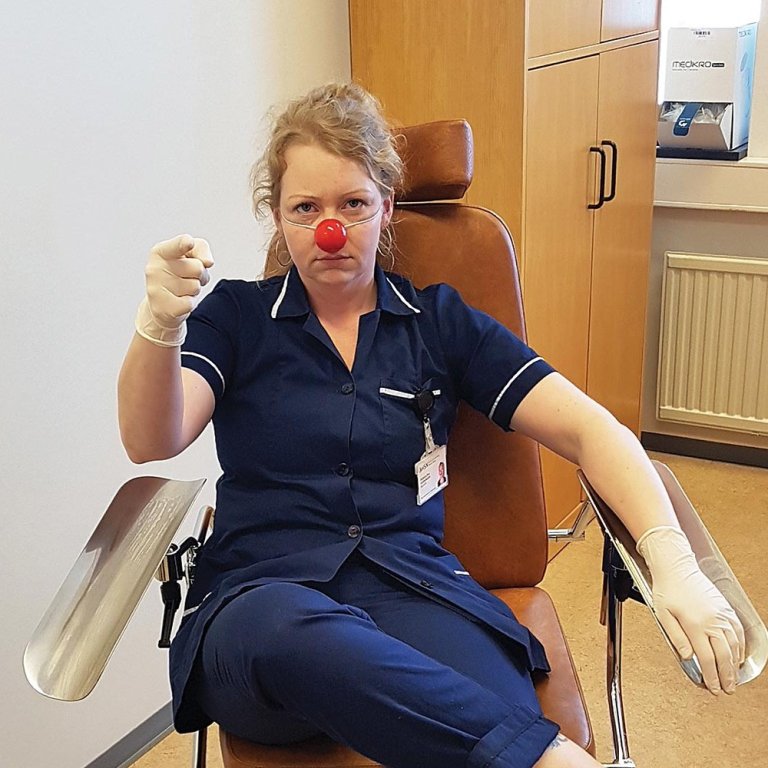 Eva Guð bregður á leik. MYND AÐSEND