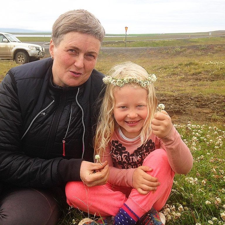 Sólborg Una og Edda Björg á góðri stundu. AÐSEND MYND