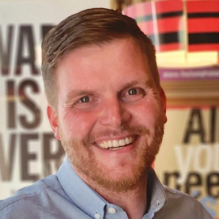 Valdimar alveg kampakátur. MYND AF FB