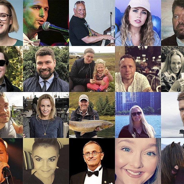 Nokkrir þeirra sem koma við sögu í Rabb-a-babbi og Tón-lyst ársins 2018,