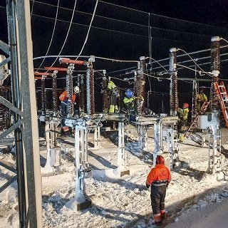 Rafmagnslaust varð langtímum saman í Húnaþingi vestra í óveðrinu. Mynd: Facebooksíða Sveitarfélagsins Húnaþings vestra.