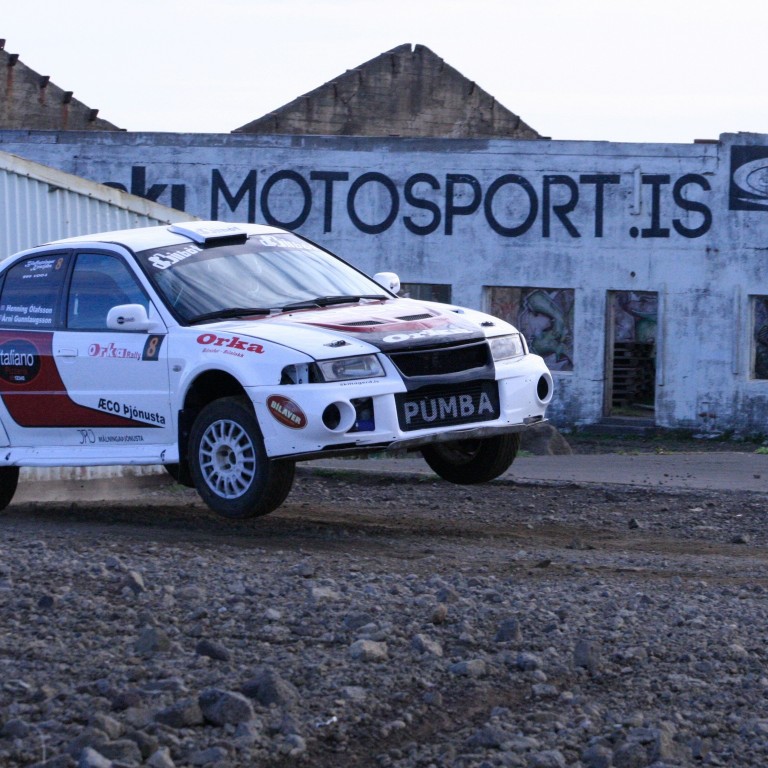 TímON-meðlimurinn Aðalsteinn Símonarson og Sigurður Bragi Guðmundsson voru í 5. sæti í fyrstu umferð í Íslandsmótinu í rallý. Mynd/GG