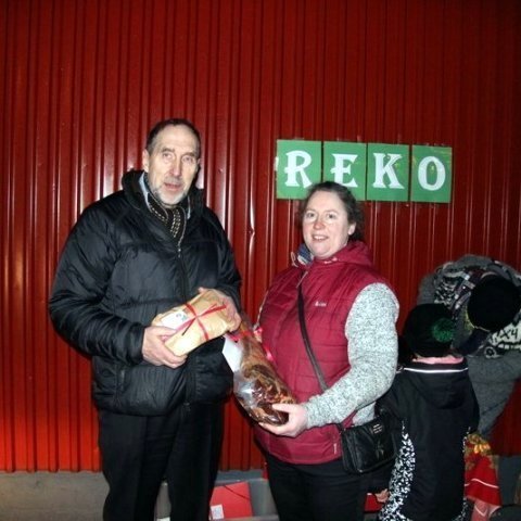 Frá fyrstu REKO afhendingunni á Sauðárkróki í desember. Mynd:PF