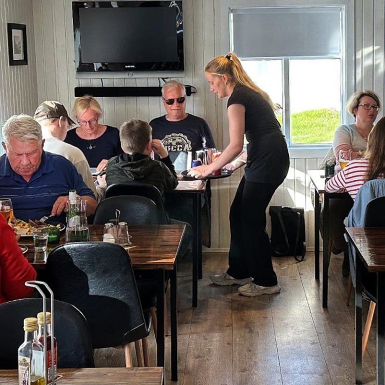 Út að borða í Retro Mathúsi á Hofsósi. MYND: ÓAB
