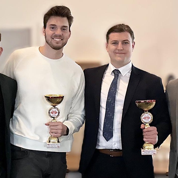 Reynir Bjarkan Barðdal Róbertsson, Jason Gigliotti, Baldur Örn Jóhannesson og Óskar Þór Þorsteinsson þjálfari. MYND AF HEIMASÍÐU ÞÓRS