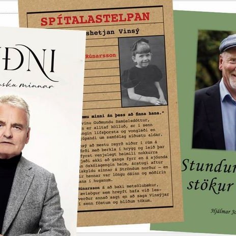 Rithöfundarnir Guðni, Hjálmar og Sigmundur Ernir í Kakalaskála á sunnudag