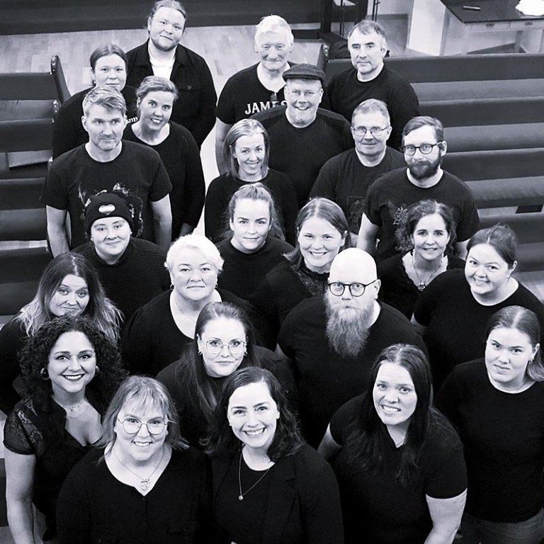 Rokkkórinn verður á ferðinni seinni partinn í mars. MYND: EYDÍS ÓSK