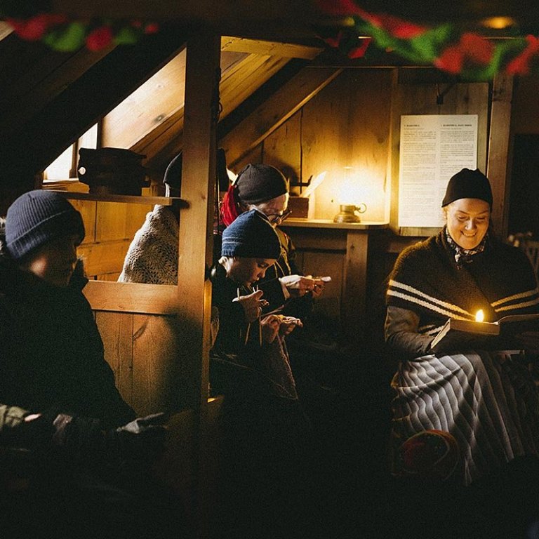 Það verður notalegt í rökkrinu í Glaumbæ á sunnudaginn. MYND: BSK