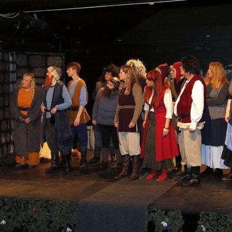 Mynd tekin á æfingu. Mynd: Gunnhildur Gísladóttir.