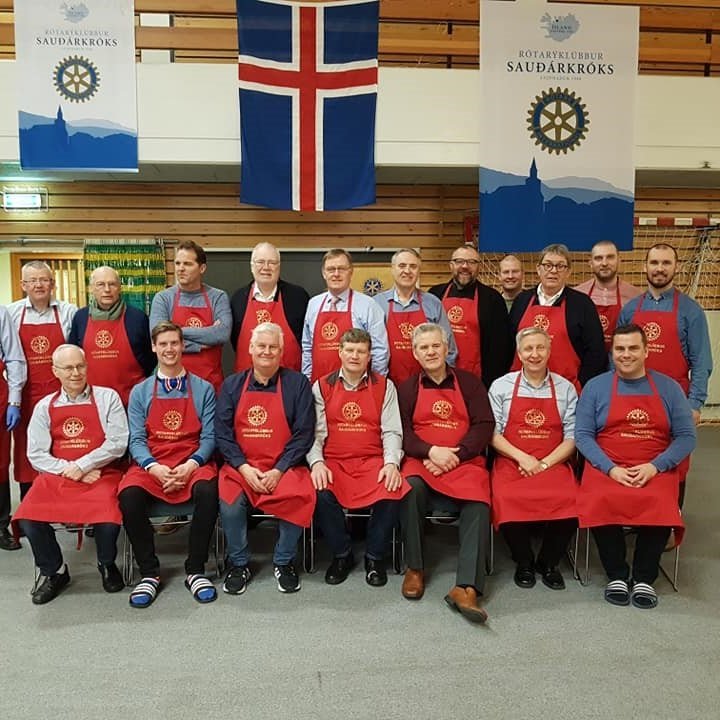 Jólahlaðborð 2018. Mynd frá Rótarýklúbbi Sauðárkróks.