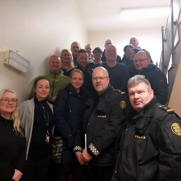 Þátttakendur í átaksverkefninu Saman gegn ofbeldi. Mynd: Facebooksíða Lögreglunnar á Norðurlandi vestra.