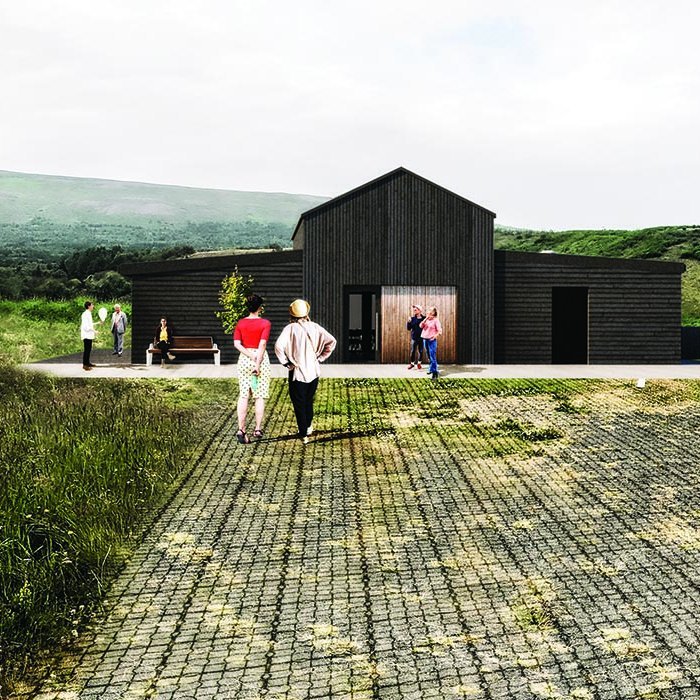 Einhvernveginn svona mun gamla hlaðan líta út. MYND: MAGNÚS FREYR