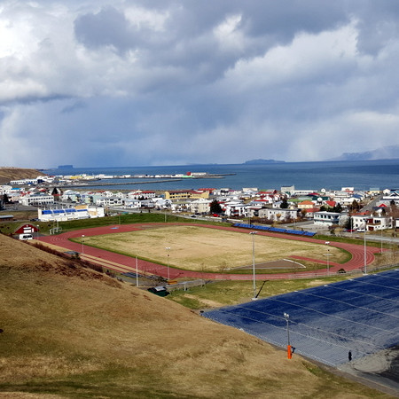 Heitavatnslaust verður frá Bárustíg og út á Eyri. Mynd: PF.