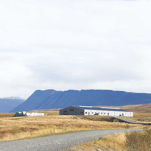 Nýja hesthúsið í Neðra-Ási. MYND GG