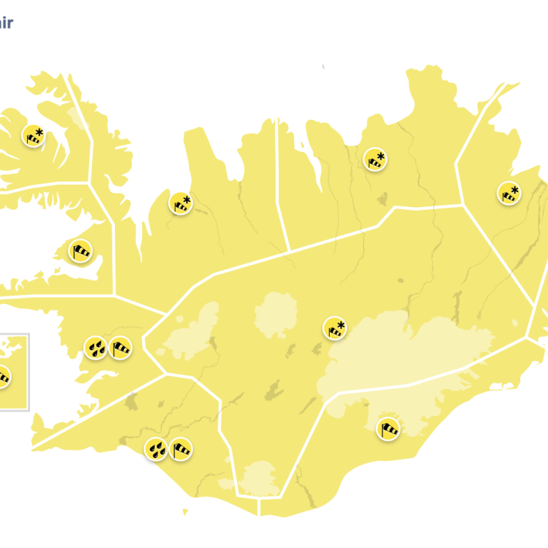 Ansi hressandi spá framundan. MYND VEDURSTOFAN