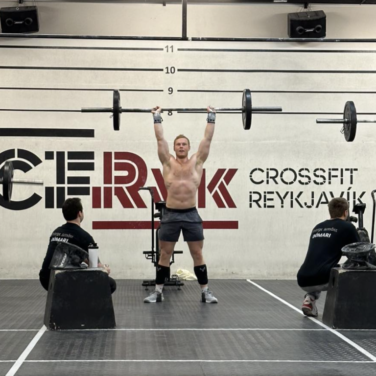Ægir Björn Gunnsteinsson á CrossFit mótinu um sl. helgi.  MYNDIR: ÞÓRUNN KATRÍN