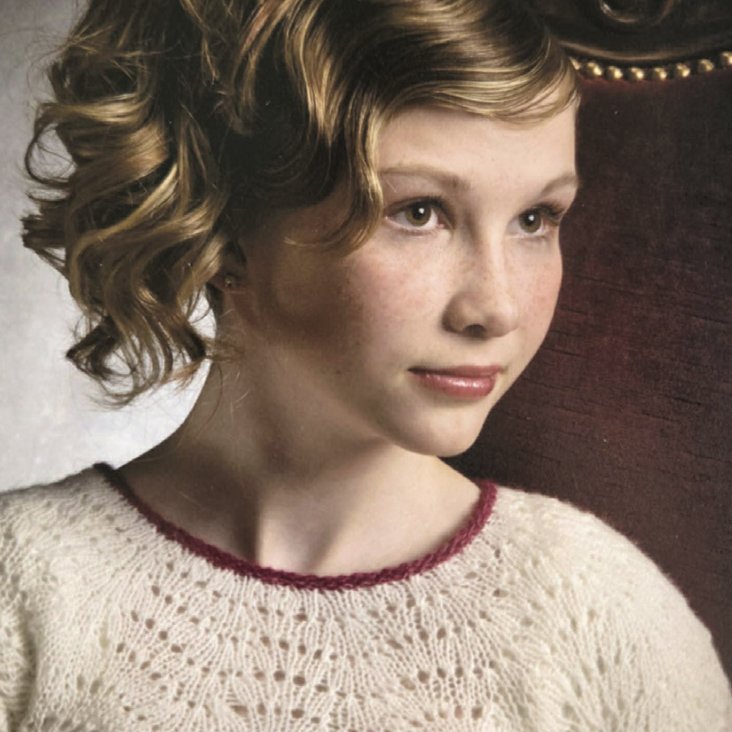 Kolbjörg Katla í fermingarmyndatökunni. MYND AÐSEND