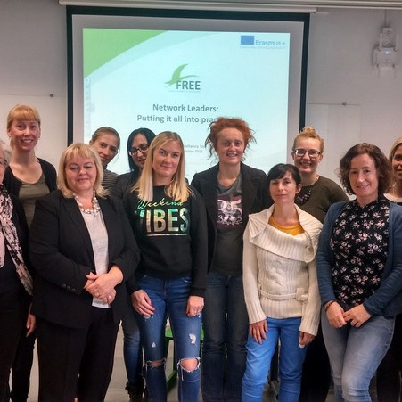 Tengslanetsleiðtogar frá fimm löndum. Myndir: Ásdís Guðmundsdóttir.