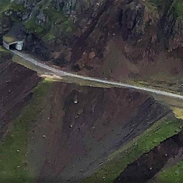 Ein mynda Jóns Ólafssonar af Siglufjarðarvegi sem birtist á Trölla.is.