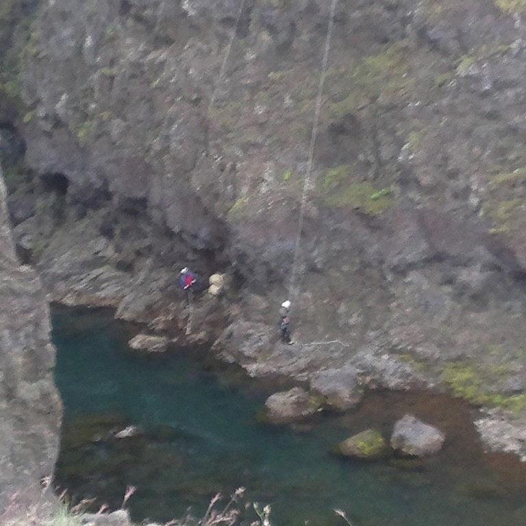 Björguðu kindum úr Kolugljúfrum