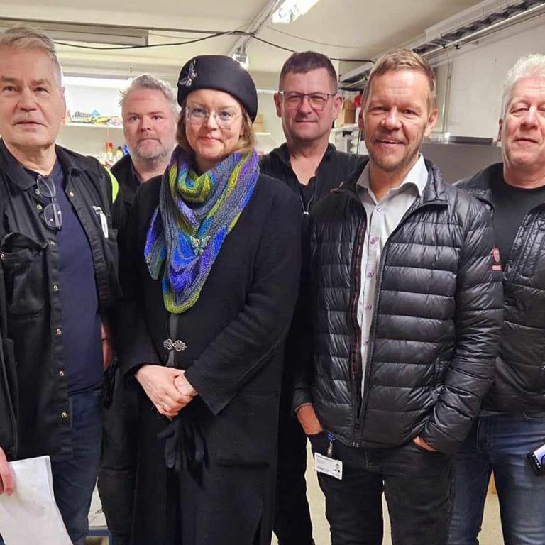 Sigríður Hrund heimsótti meðal annars starfsmenn Tengils á Sauðárkróki á ferð sinni um landið. AÐSEND MYND