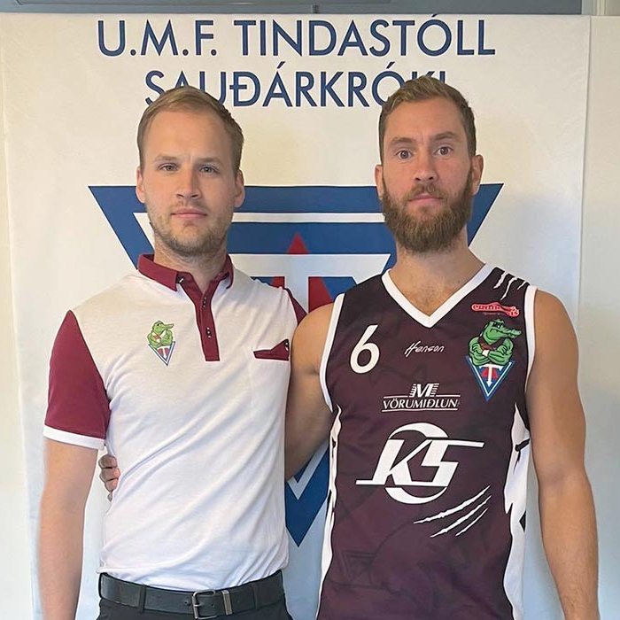 Baldur Þór þjálfari ásamt Sigtryggi Arnari. MYND: TINDASTÓLL