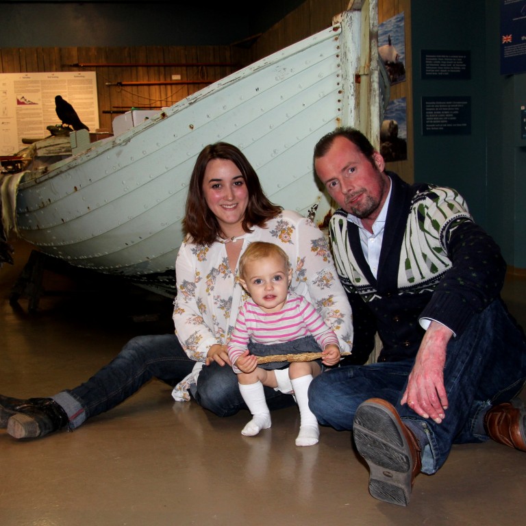 Greta Clough og Sigurður Líndal Þórisson, ásamt dótturinni Elínu Rannveigu. Ljósm./BÞ