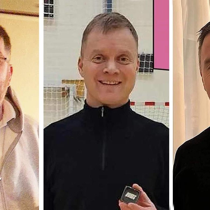 Handhafar Heiðursmerkis KSÍ; Höddi, Magnús og Reimar. MYNDIR AF AÐDÁENDASÍÐU KORMÁKS